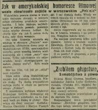 Jak w humoresce, 1931