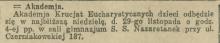 Akademja Krucjat Eucharystycznych, 1931