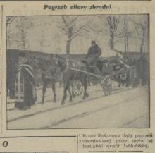 Pogrzeb ofiary zbrodni, 1932