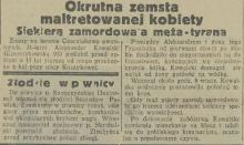 Męża siekierą