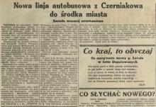 Nowa linja autobusowa, 1932