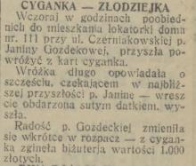 Długo o szczęściu, 1932