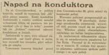 Napad na konduktora, 1932