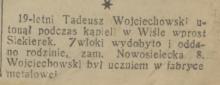 Utonięcie, 1932