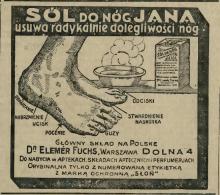 Sól do nóg, 1932