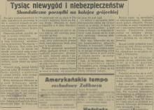 Tysiąc niewygód, 1932