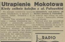 Utrapienie Mokotowa, 1932