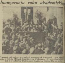 Inauguracja roku, 1932