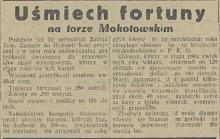 Uśmiech fortuny, 1932