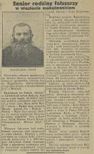 Senjor rodziny fałszerzy, 1933