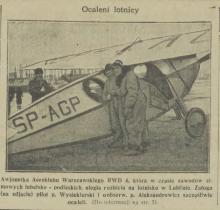 Ocaleni lotnicy, 1933