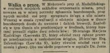Walka o pracę, 1933
