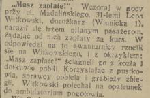 Masz zapłatę, 1933