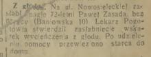 Z głodu, 1933