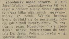 Napad nożowy, 1933