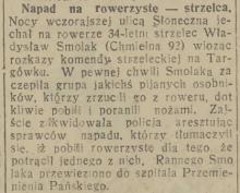 Napad na rowerzystę, 1933