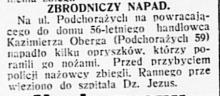 Napad na Podchorążych, 1933