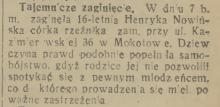 Córka rzeźnika, 1933