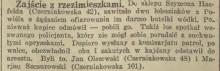 Zajście z rzesimieszkami, 1934