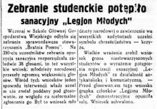 Legjon młodych potępiony, 1934