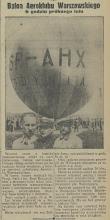 Balon Aeroklubu, 1934