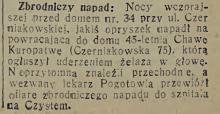 Atak łomiarza, 1934