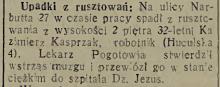 Upadek z rusztowania