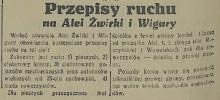 Przepisy ruchu, 1934