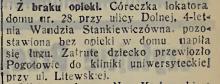 Zatrute dziecko, 1934