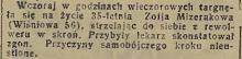 W skroń, 1935
