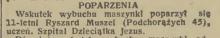 Poparzenia, 1935