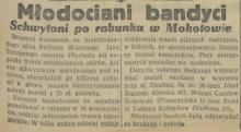 Młodociani bandyci, 1935