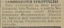 Samobójstwo epileptyczki, 1935