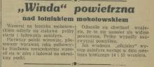 Windą do nieba, 1935