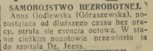 Samobójstwo bezrobotnej, 1935
