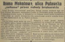 Puławska zatkana, 1935