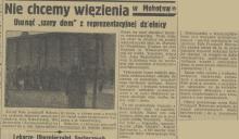 Nie chcemy więzienia, 1936