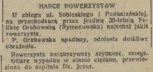 Harce rowerzystów, 1936
