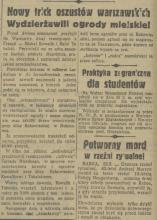 Nowy trick oszustów, 1936
