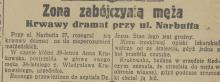 Dramat przy Narbutta, 1936