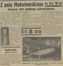 Wodnoszybowiec, 1936