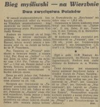 Bieg myśliwski, 1936
