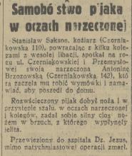 Samobójstwo pijaka, 1936