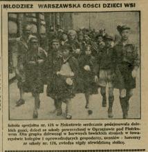 Młodzież gości dzieci wsi, 1936