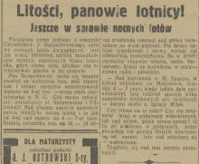 Litości panowie lotnicy, 1936