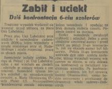 Zabił i uciekł, 1936