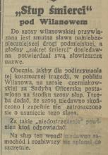 Słup śmierci, 1936