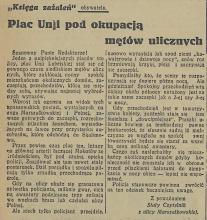 Plan Unji pod okupacją, 1936