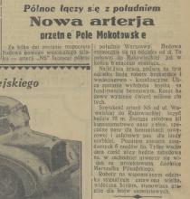 Nowa arterja, 1936