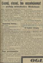 Ciszej bo oszalejemy, 1936